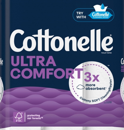 Cottonelle ultra comfort 3x more absorbent